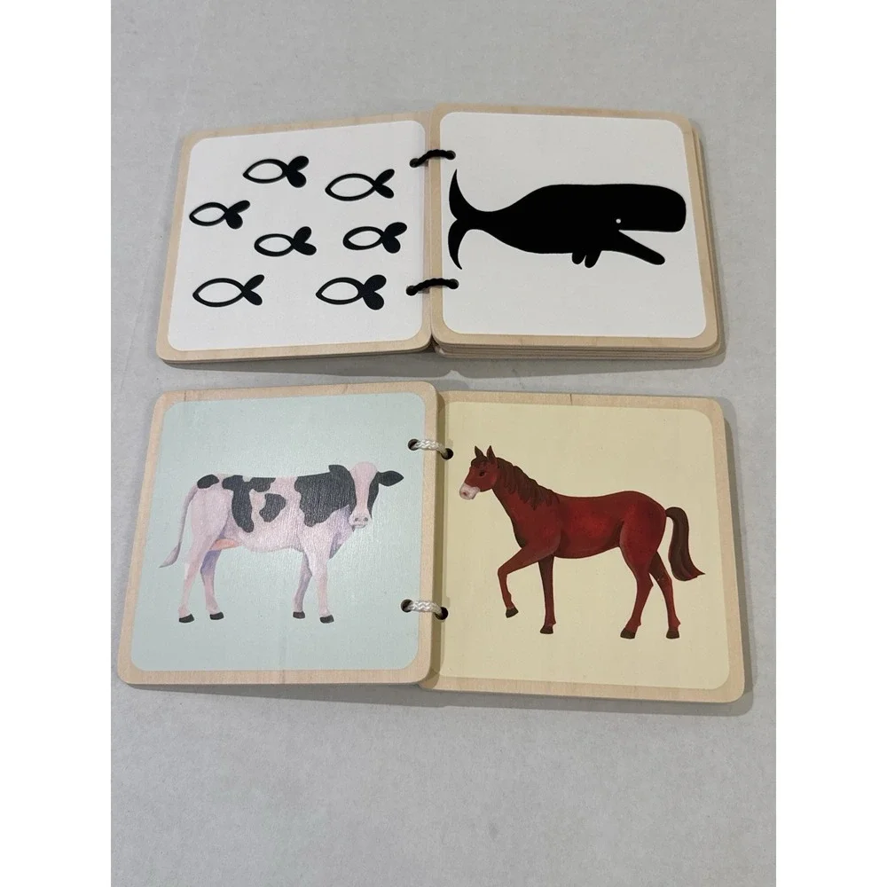 Lovevery Wooden Books - From The Looker Montessori-Based Play Kit (0-12 Weeks)